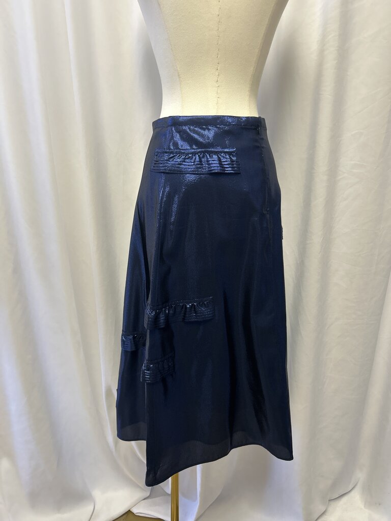 Burberry Metallic Midi Skirt NWT