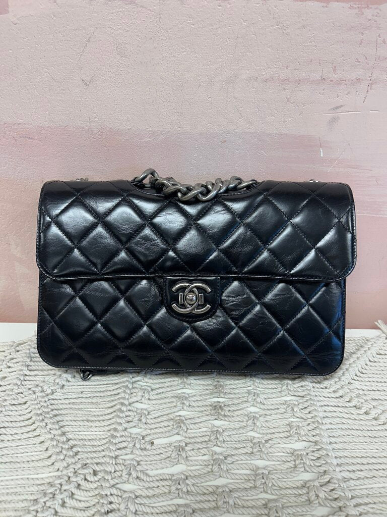Chanel Large Black Perfect Edge Shoulder Bag