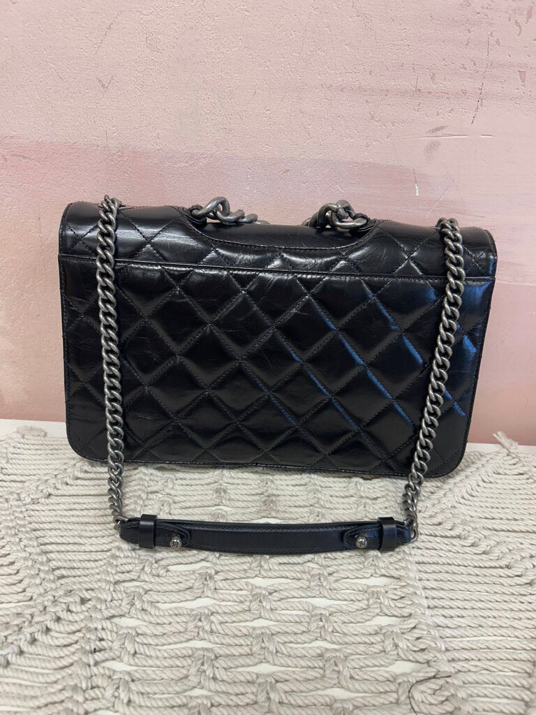 Chanel Large Black Perfect Edge Shoulder Bag