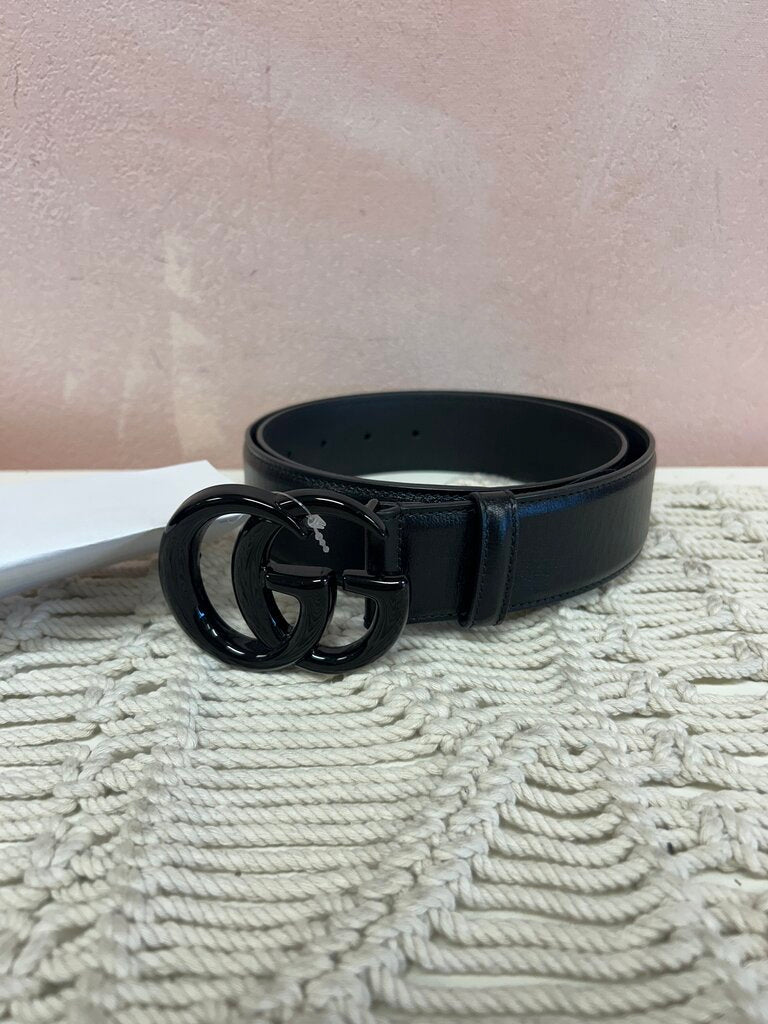 Gucci Patent Double G Logo Belt w/ Box and Dustbag (Unisex)