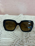 Chanel Oversize Interlocking C Black/White Sunglasss w/box & case