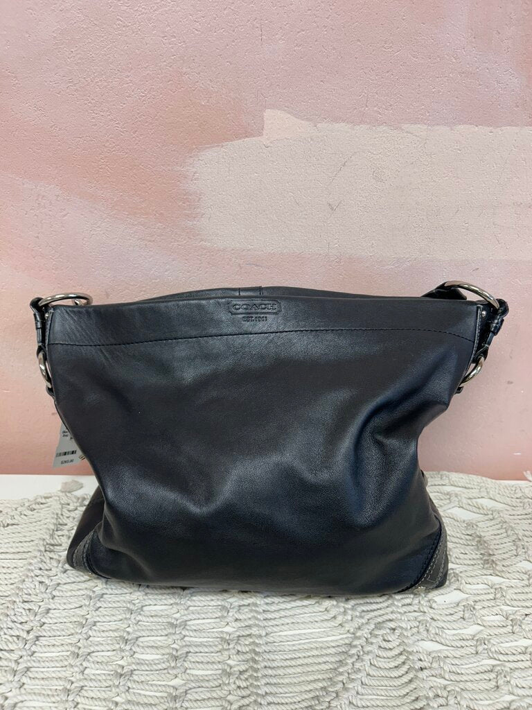 Coach Black Carly Hobo Bag w/Dustbag