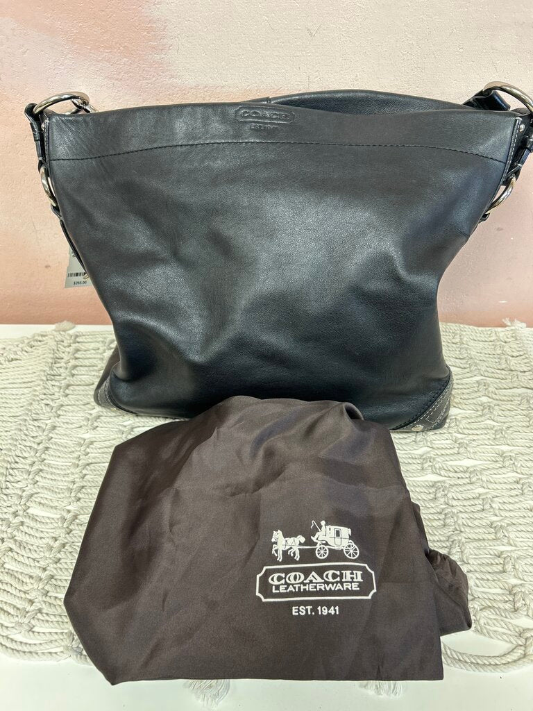 Coach Black Carly Hobo Bag w/Dustbag