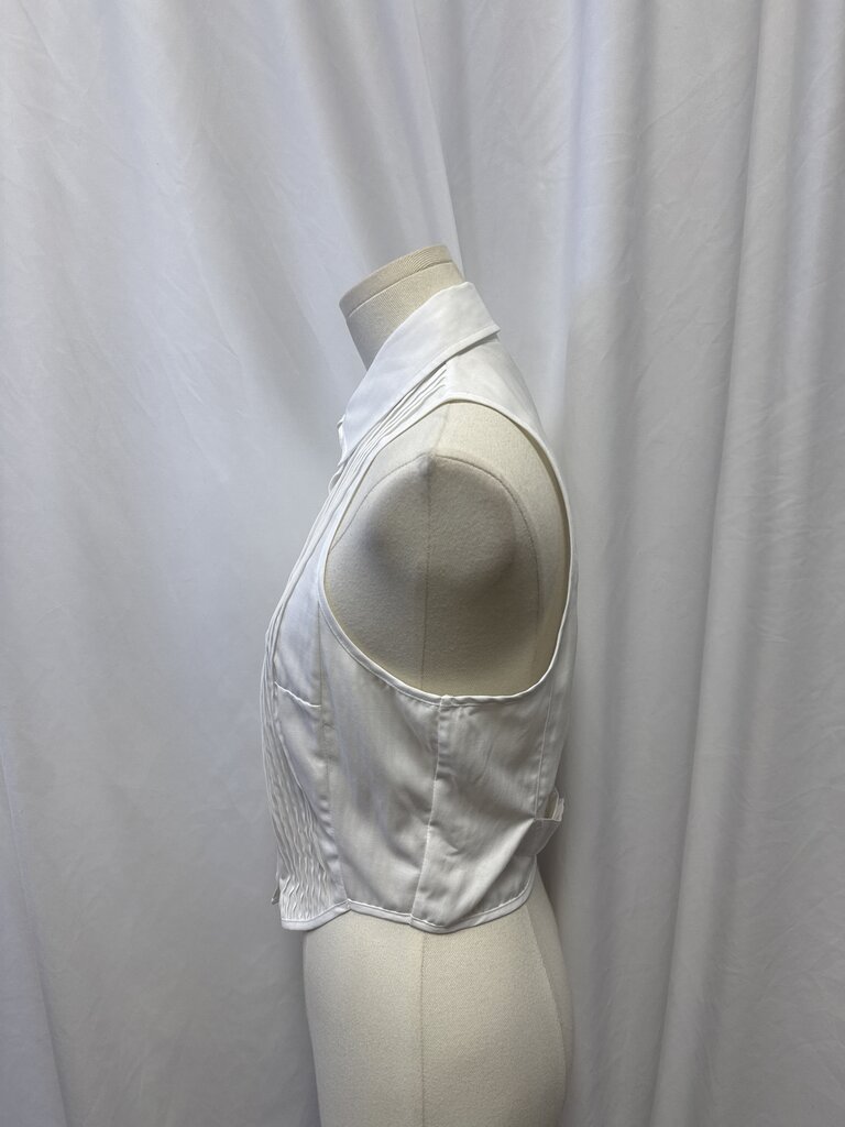 Fleur Du Mal Pin Tuck Sleeveless Top