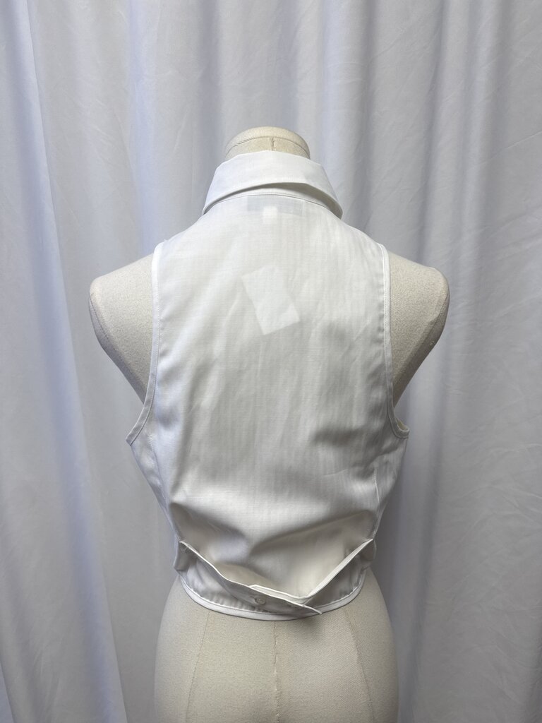 Fleur Du Mal Pin Tuck Sleeveless Top