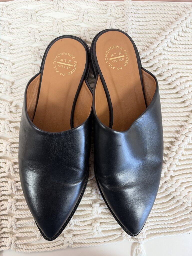 ATP Leather Pointed Toe Mule