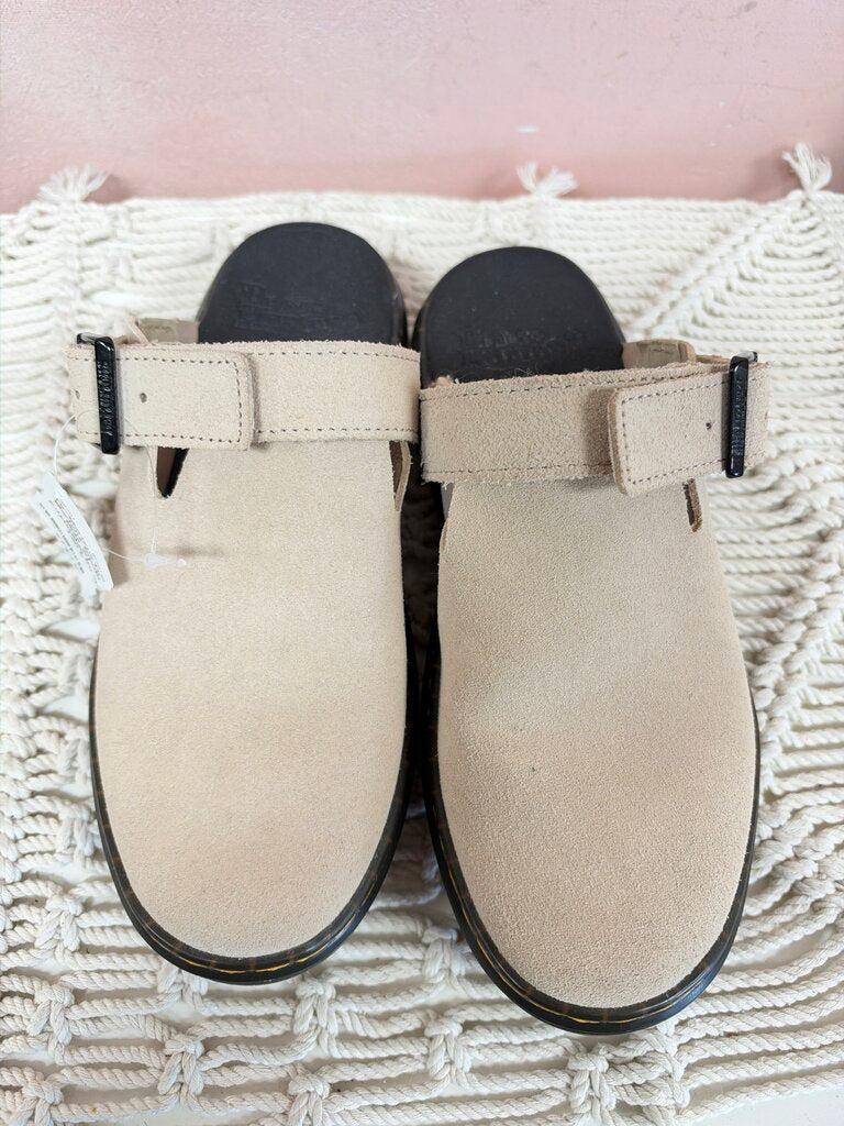 Dr. Martens Suede Mule w/ Adjustable Strap