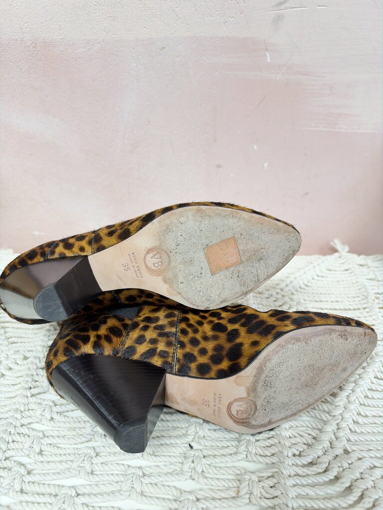 Veronica Beard Ponyhair Animal Print Bootie