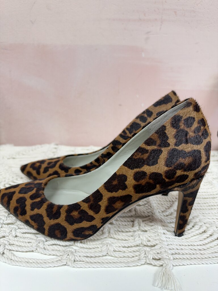 1. State Leopard Print Cow Hair Fur Pump