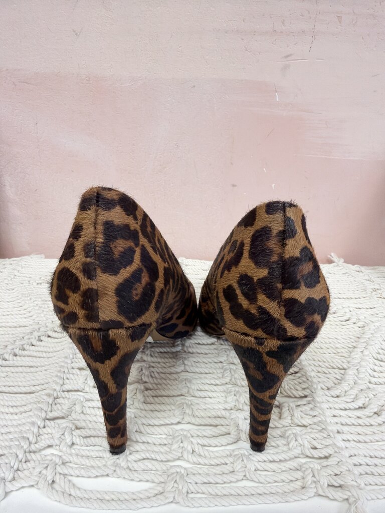 1. State Leopard Print Cow Hair Fur Pump