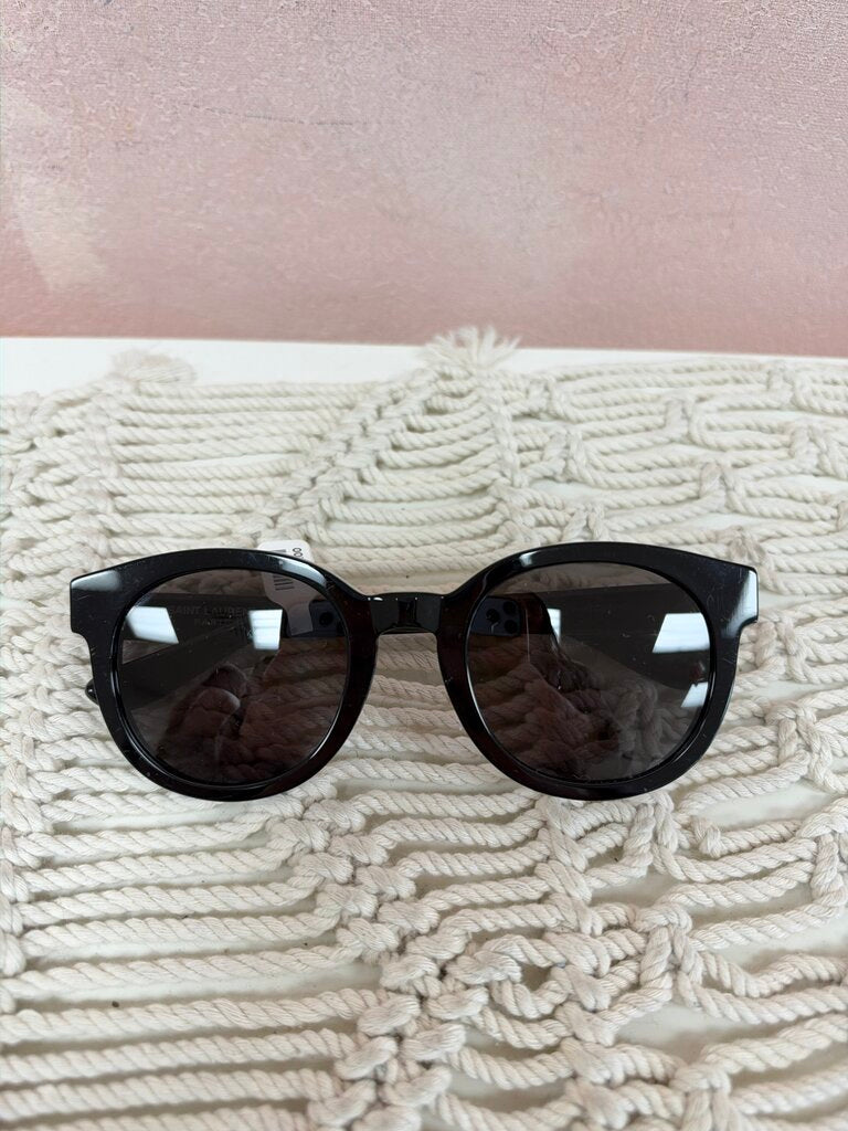 Saint Laurent Round Frame Tinted Sunglasses with/ Case