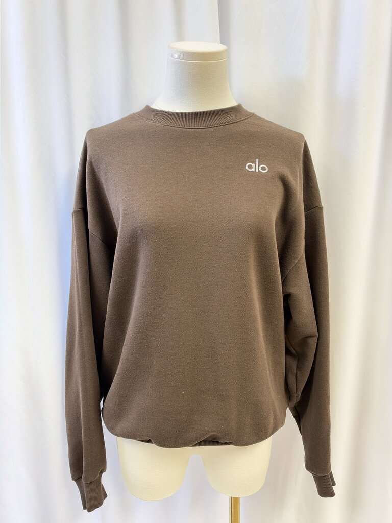 Alo Brown Crew Sweatshirt
