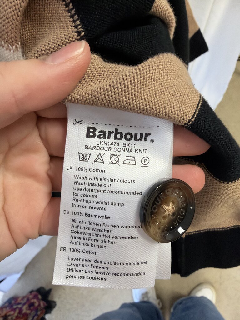 Barbour Black Poncho