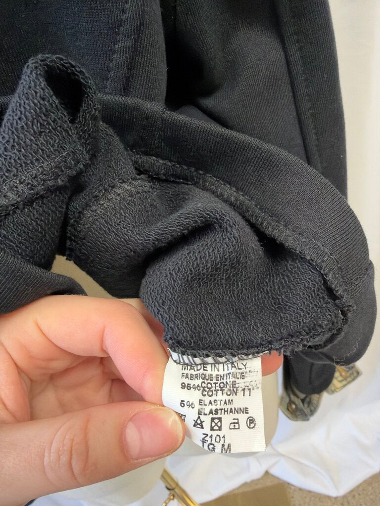 Baci Black Sweatshirt Blazer w/Denim Trim