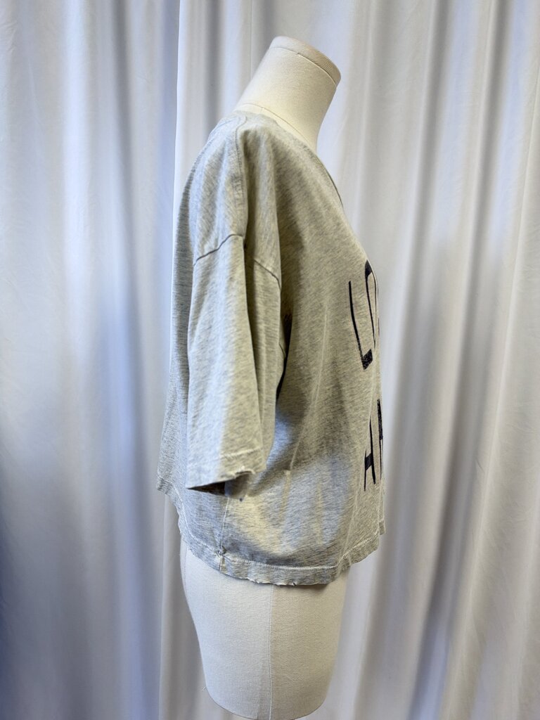 Anine Bing Boxy Cropped Graphic Tee