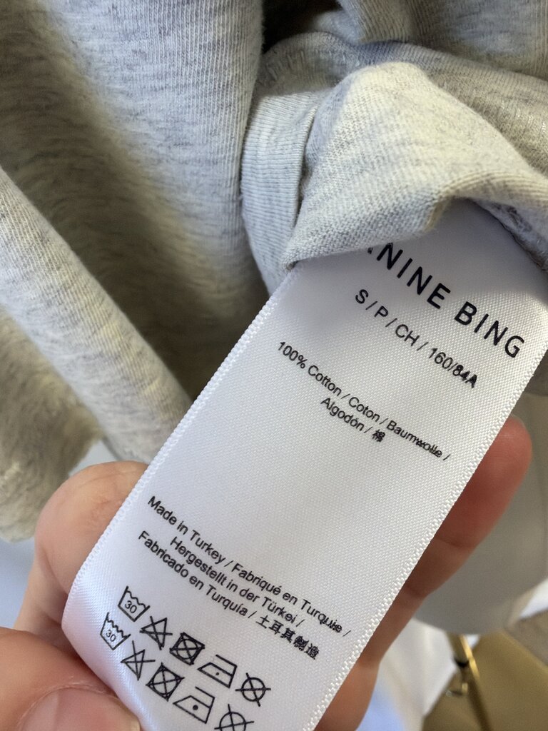 Anine Bing Boxy Cropped Graphic Tee