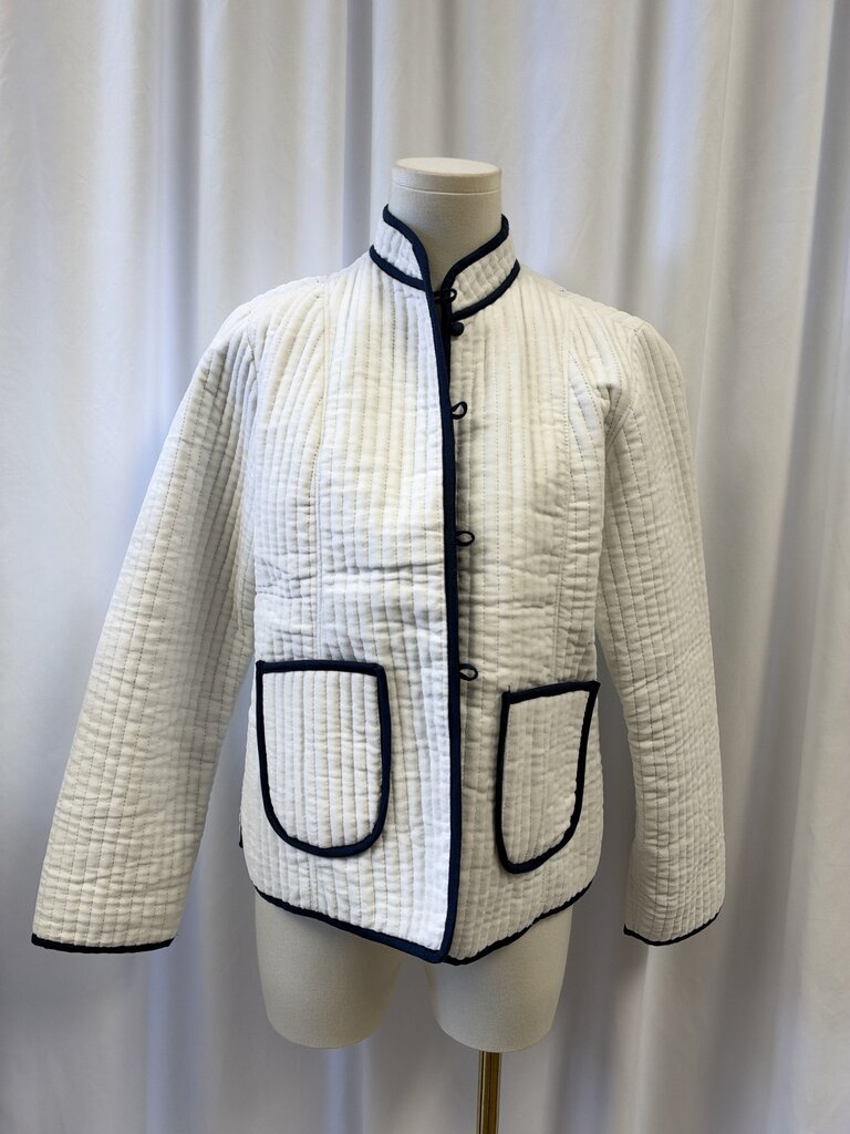 Maria De La Orden White Velour Jacket