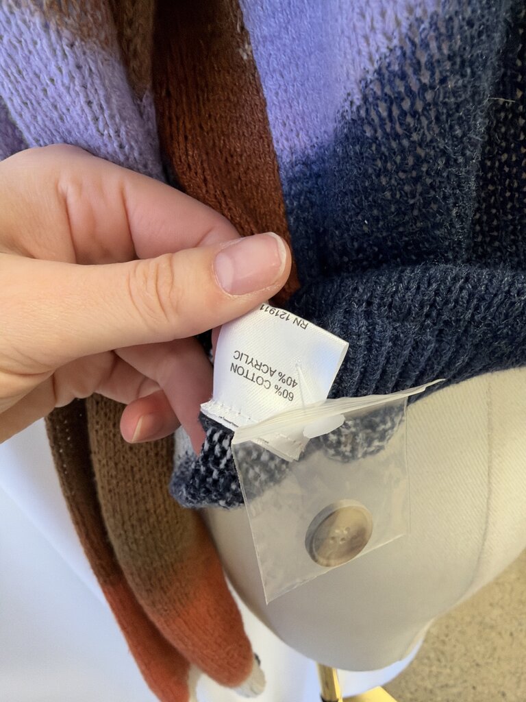 LNA Clothing Multi Color Cardigan