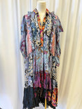 Coach x Kaffe Fassett Floral Assymetrical Hem Maxi Dress