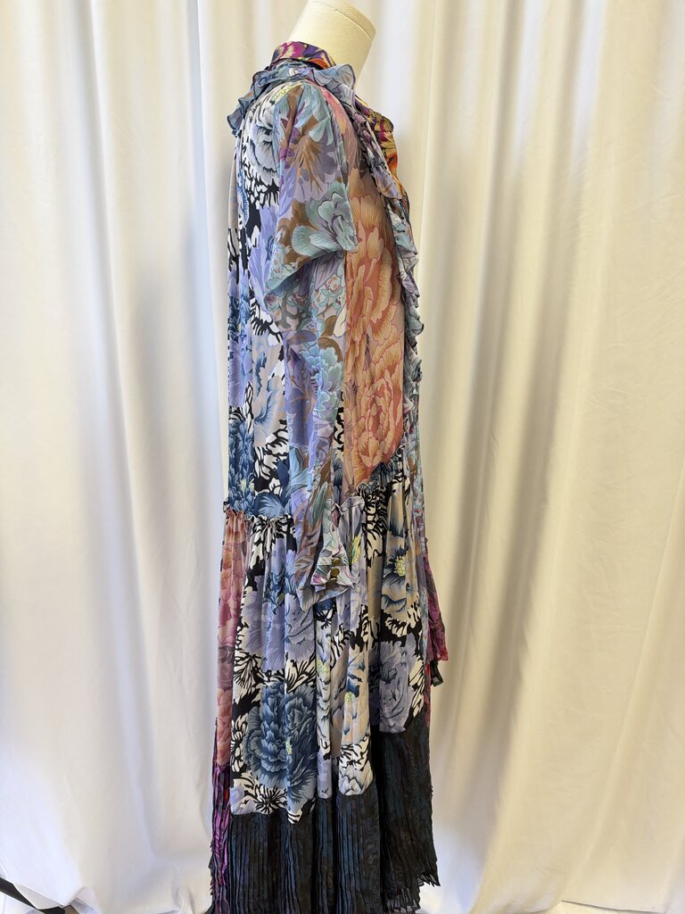 Coach x Kaffe Fassett Floral Assymetrical Hem Maxi Dress