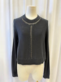 Rebecca Taylor Chain Crew Neck Sweater