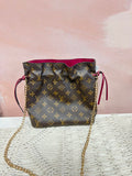 Louis Vuitton Monogram Noe Drawstring Pouch w/ Box and Dustbag
