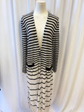 Armani Cashmere Long Striped Cardigan