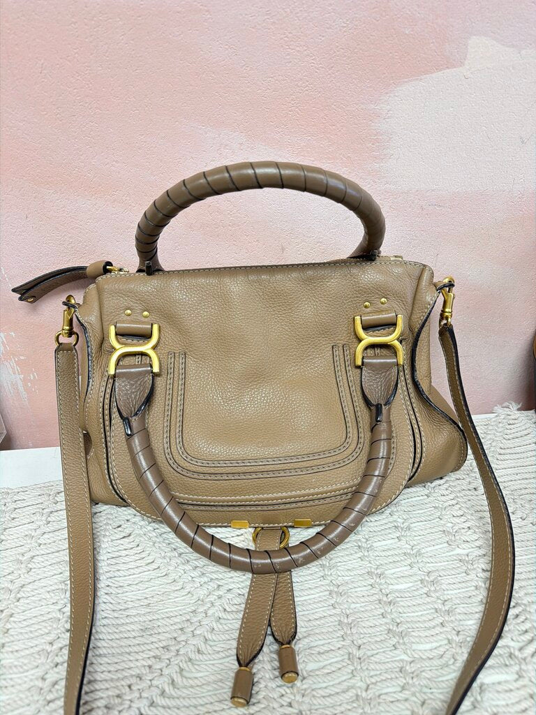 Chloe Tan Marcie Crossbody/Shoulder w/Dustbag