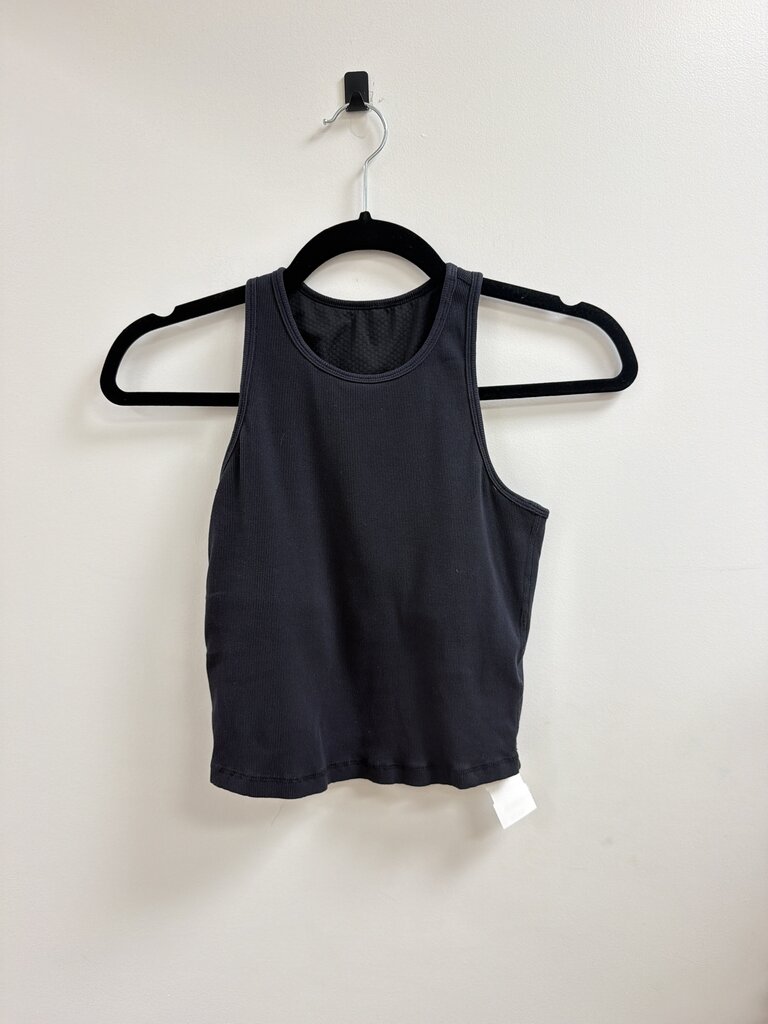Vuori Black Cropped Tank