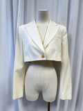 Kiki De Montparnasse Cropped White Jacket