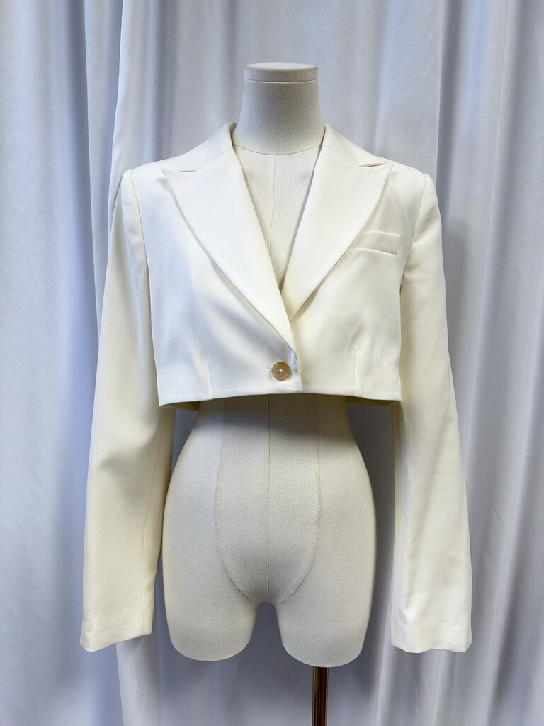 Kiki De Montparnasse Cropped White Jacket