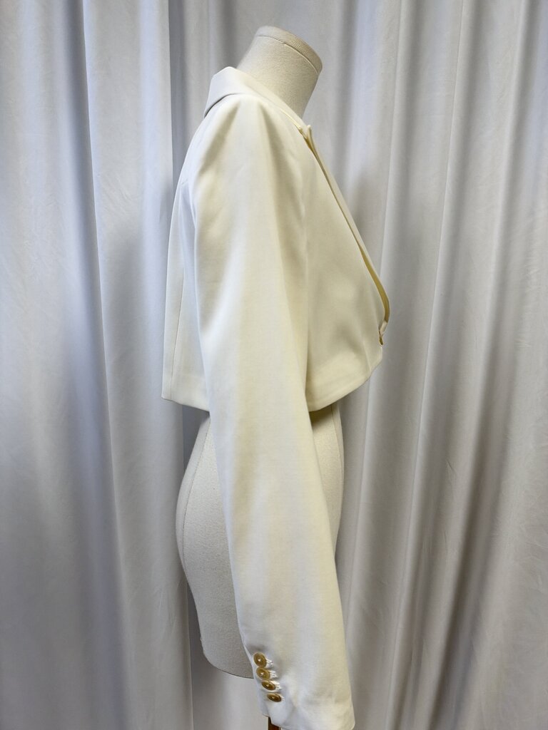 Kiki De Montparnasse Cropped White Jacket