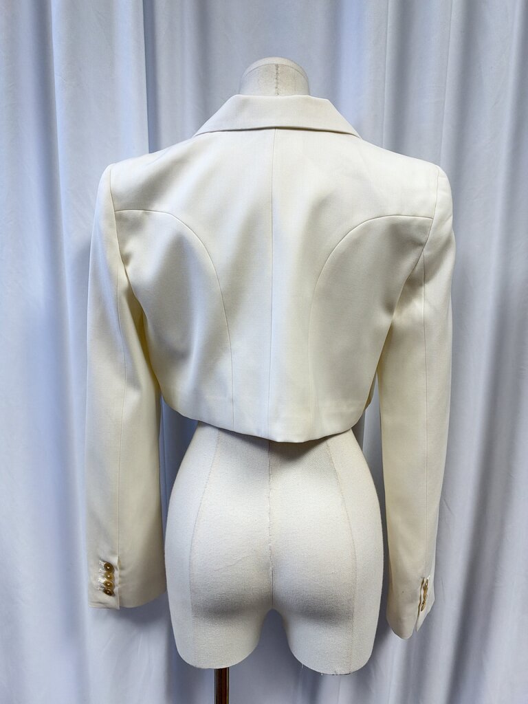 Kiki De Montparnasse Cropped White Jacket