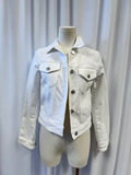 Reiss White Cropped Denim Jacket NWT