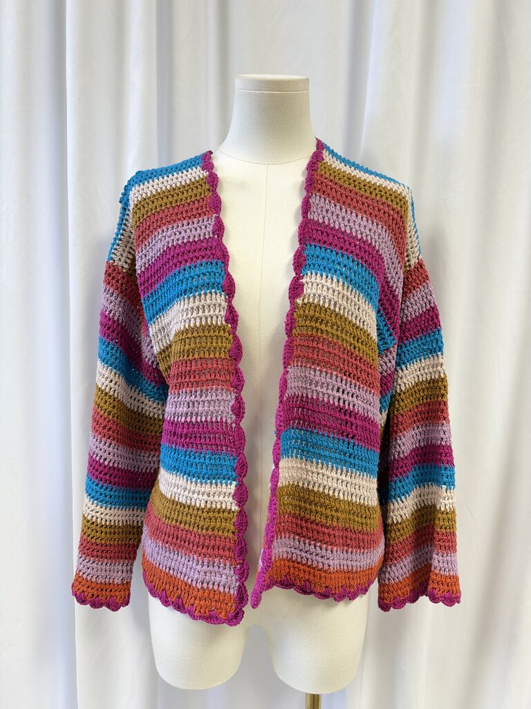 Xirena Striped Open Cardigan NWT