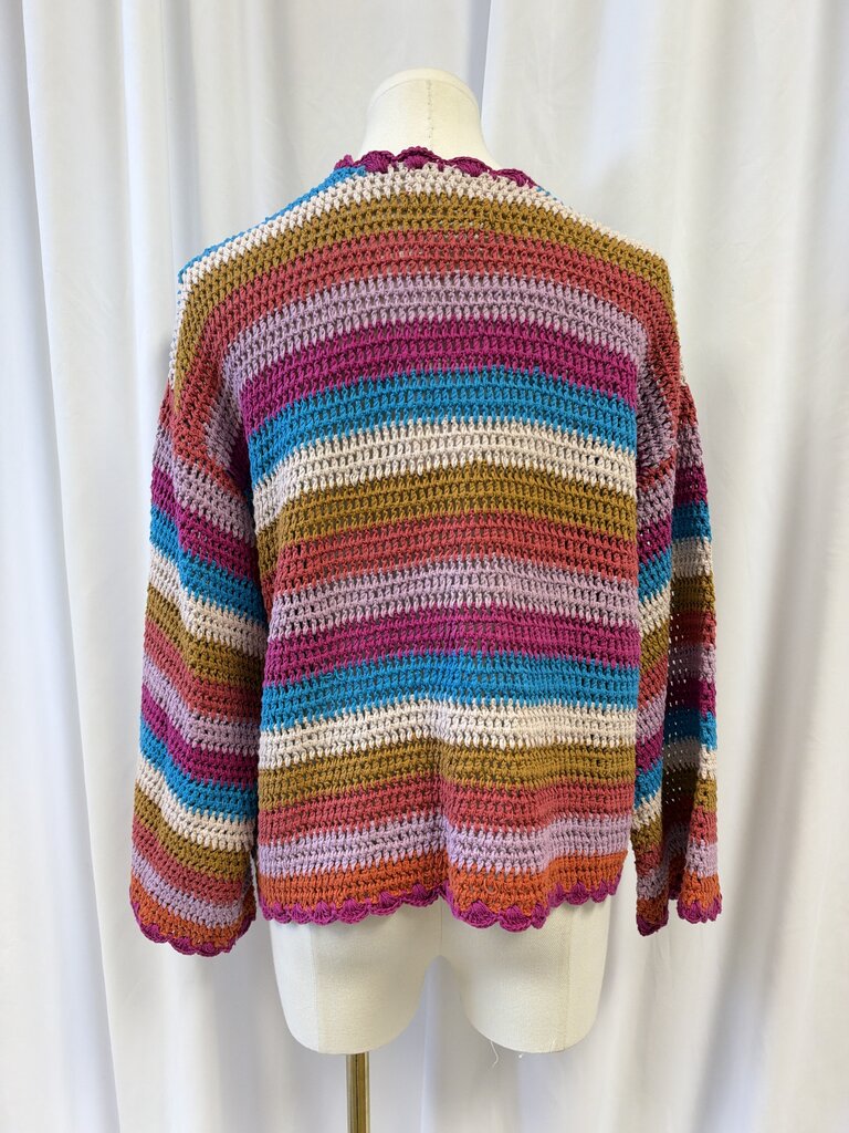 Xirena Striped Open Cardigan NWT