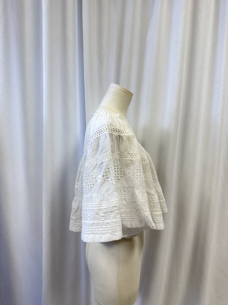 Marant Etoile Lace Cotton Voile Top NWT
