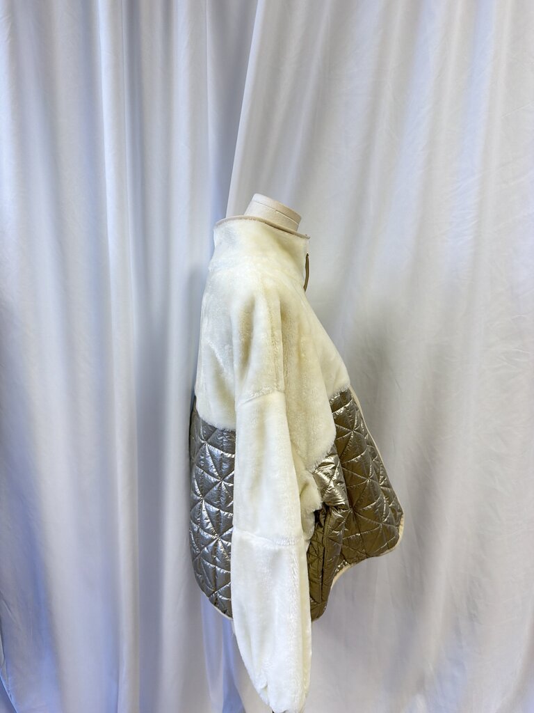 Ugg Metallic Fleece Jacket NWT