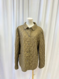 Burberry Olive Quilted Barn Jacket
