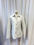 Burberry White Quilted Barn Jacket