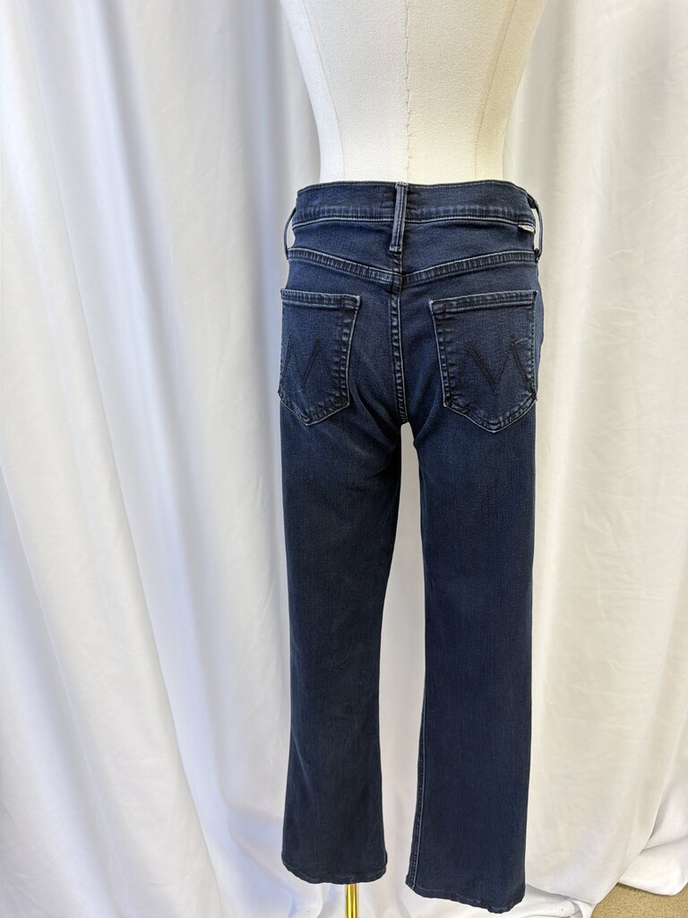 Mother Black Straight Leg Jean