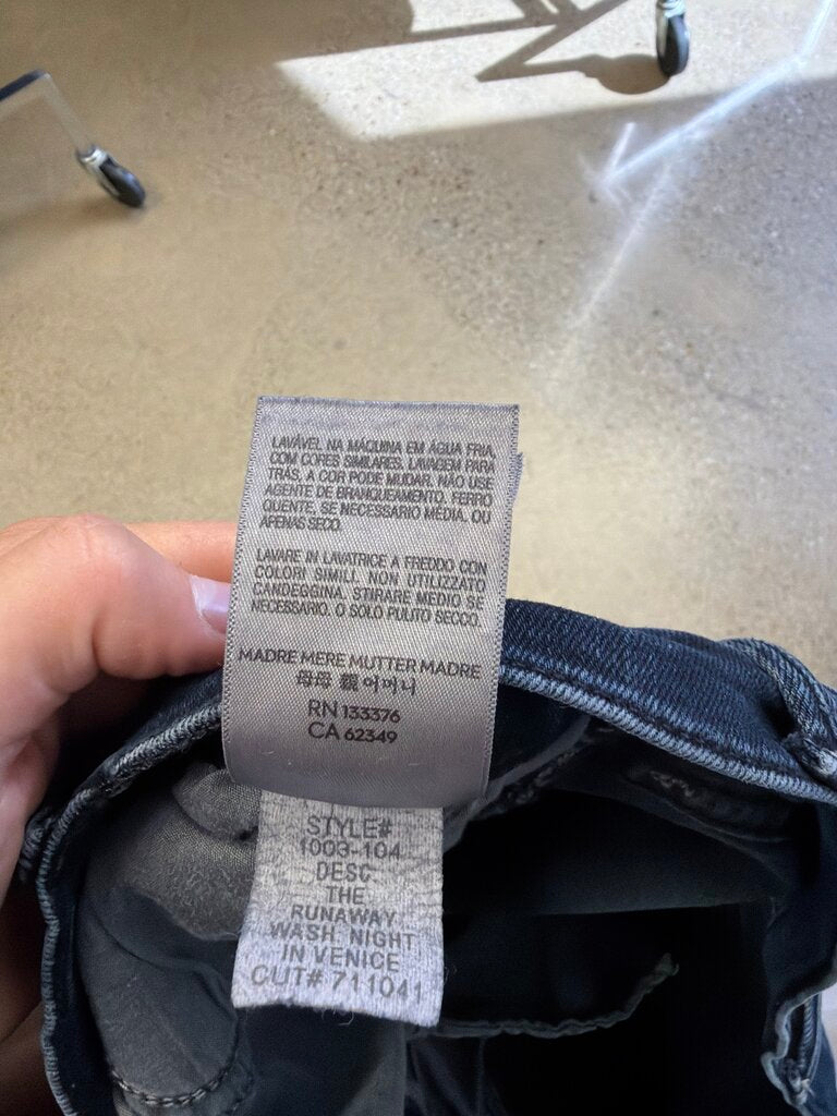 Mother Black Straight Leg Jean