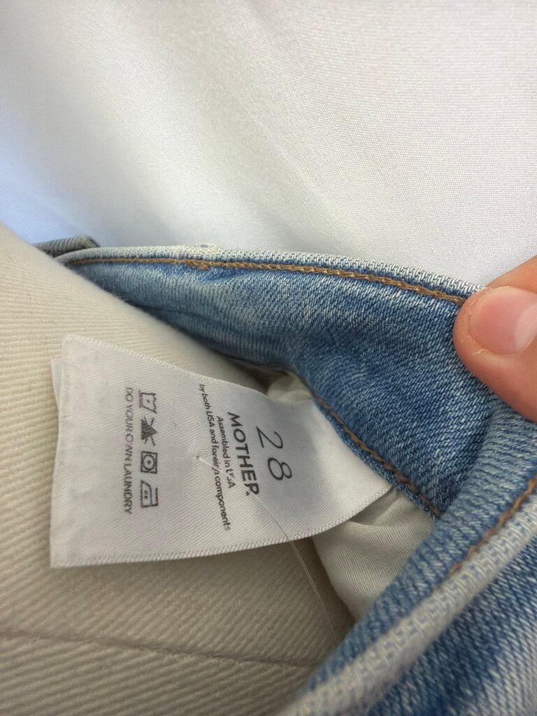 Mother Boot Cut Frayed Bottom Jean