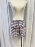 Veronica Beard Violet Plaid Inara Shorts NWT NWT