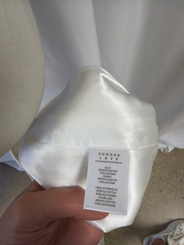 Generation Love White Slit Leg Trousers