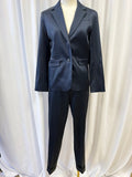 ATM Anthony Thomas Melillo Navy Silk Suit SET