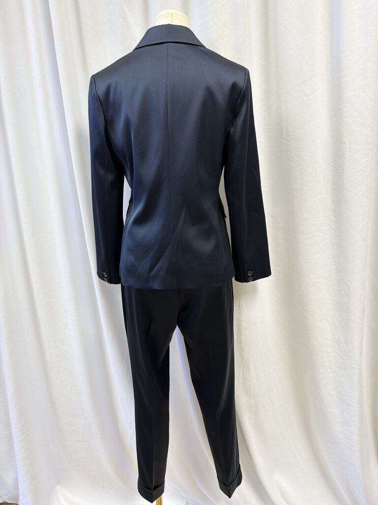 ATM Anthony Thomas Melillo Navy Silk Suit SET