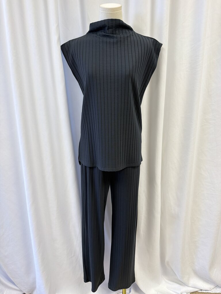 Eileen Fisher Graphite Ribbed Set NWT