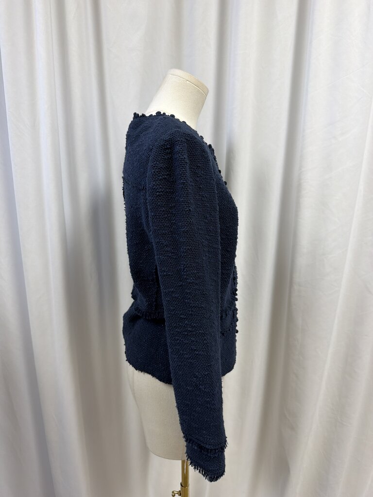 Rebecca Taylor Navy Boucle Jacket