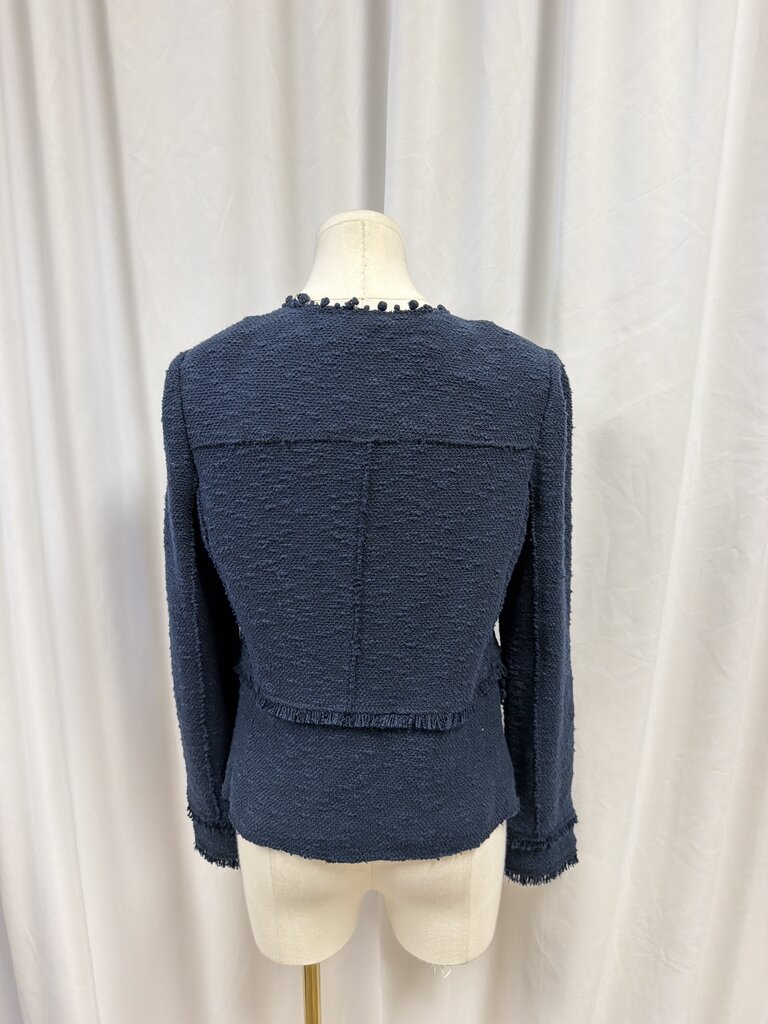 Rebecca Taylor Navy Boucle Jacket